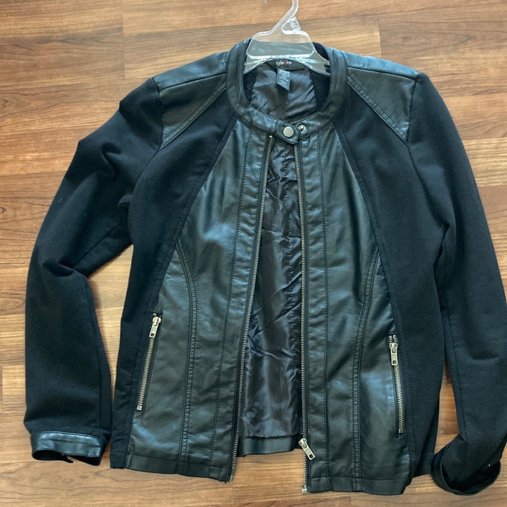 Style and Co Black Moto Jacket
